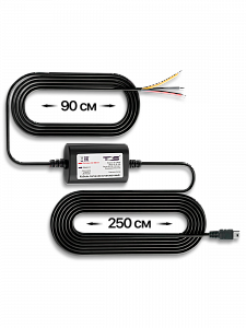 Скрытая проводка для видеорегистраторов, установочный кабель питания microUSB TDS TS-CAU66 2.5 метра